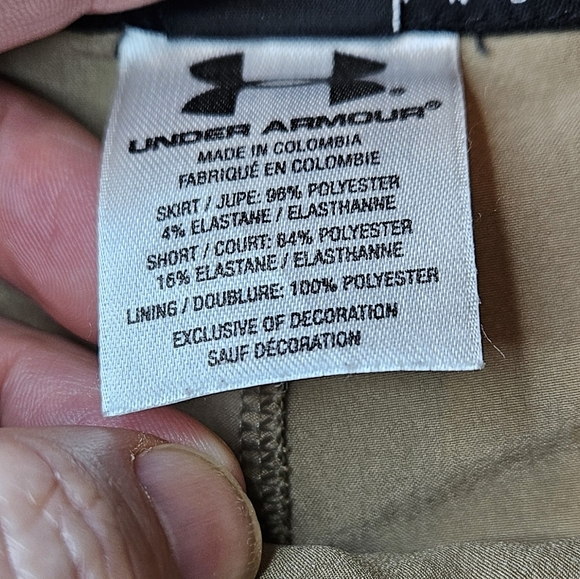 Under Armour women's size 10 khaki color skort - Picture 6 of 8